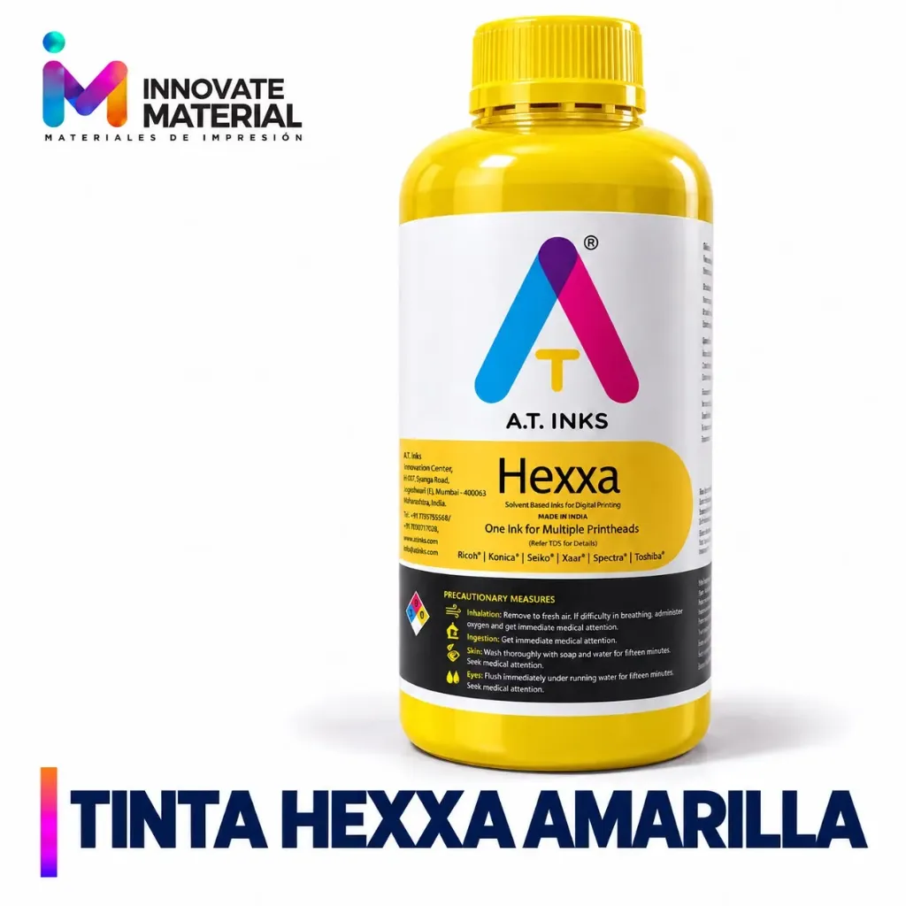 ​TINTA HEXXA MILD SOLVENTE AMARILLO (1 litro)​