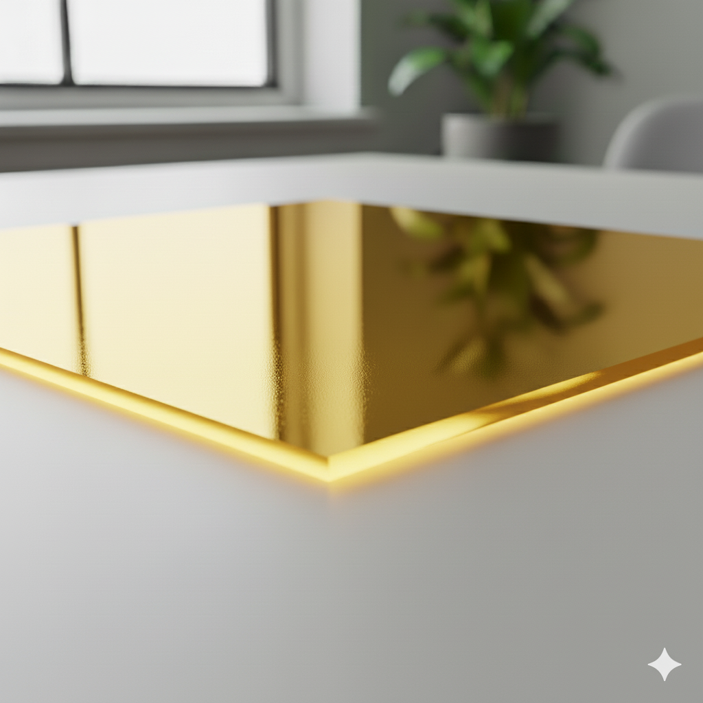 (SP)ACRILICO DORADO ESPEJO 3MM 4X8 (003-3)