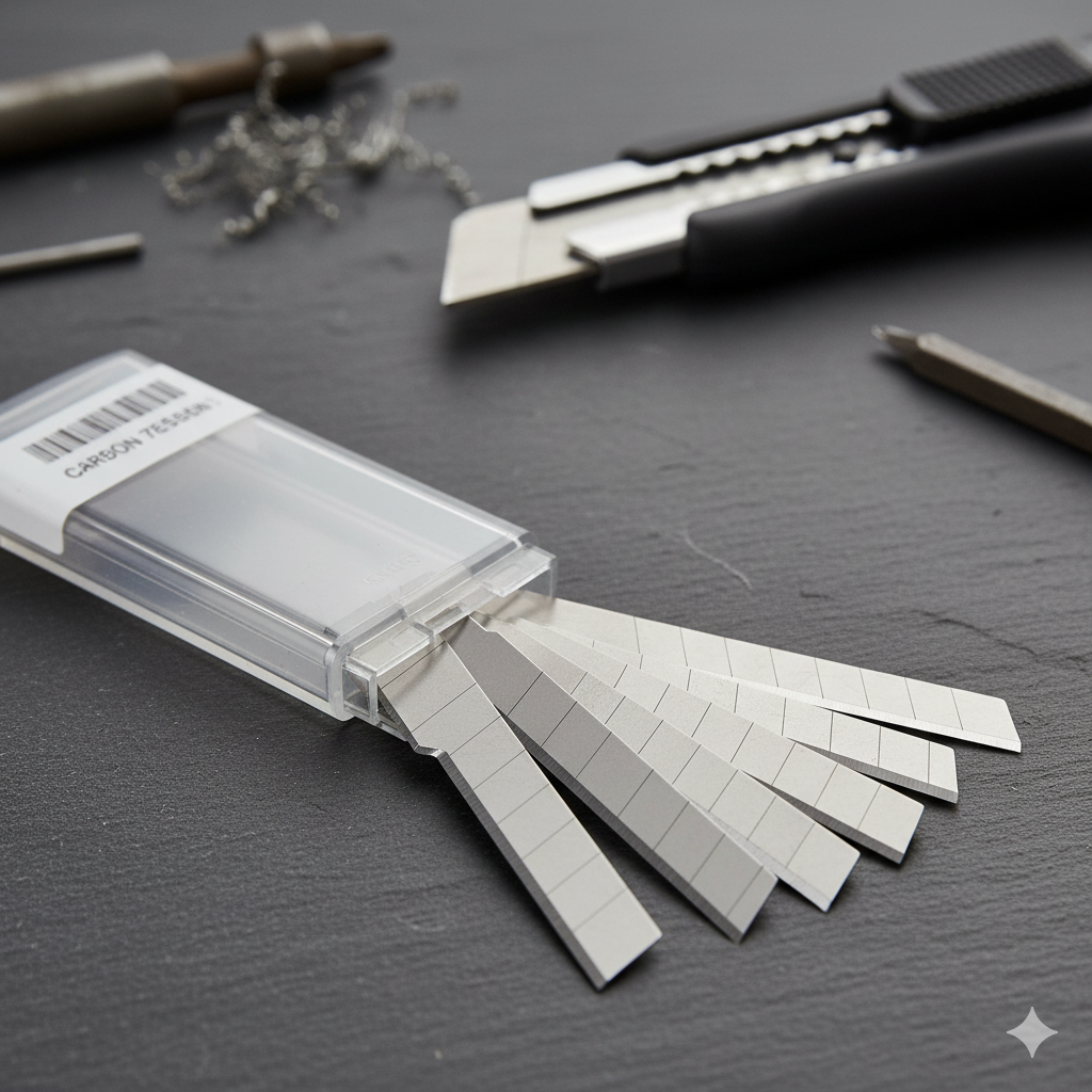 (MU) Cuchillas desprendibles de acero con alto contenido de carbono