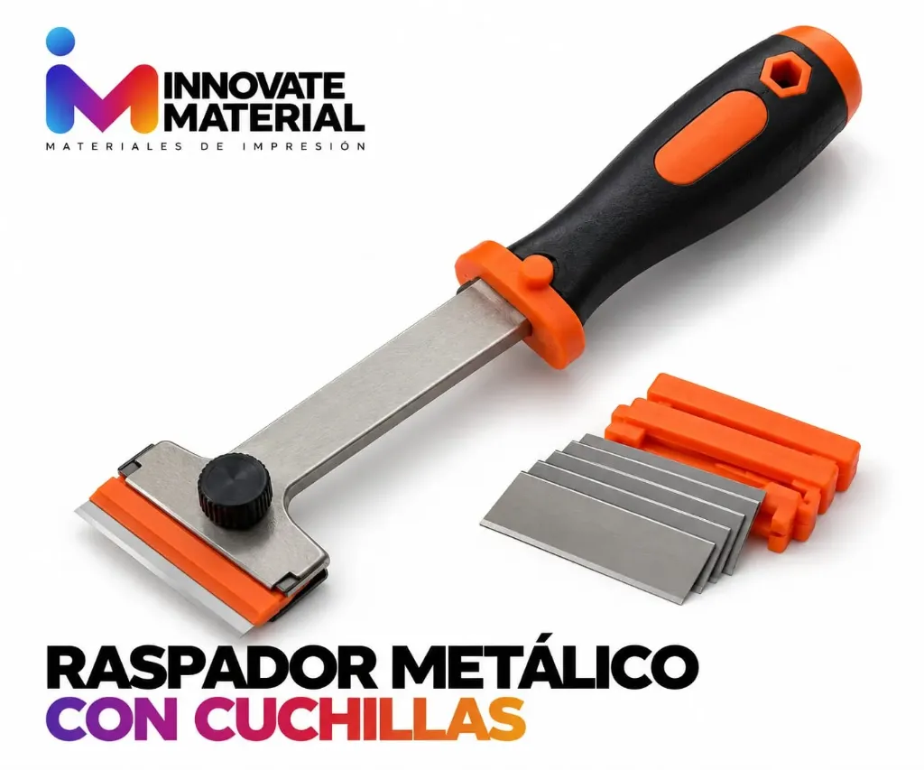 (MU) RASPADOR METALICO CON CUCHILLAS