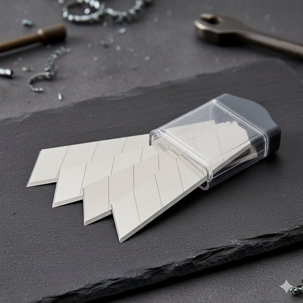 [INN0229] (MU) Cuchillas de cuchillo no retráctiles de aleación de 6 mm