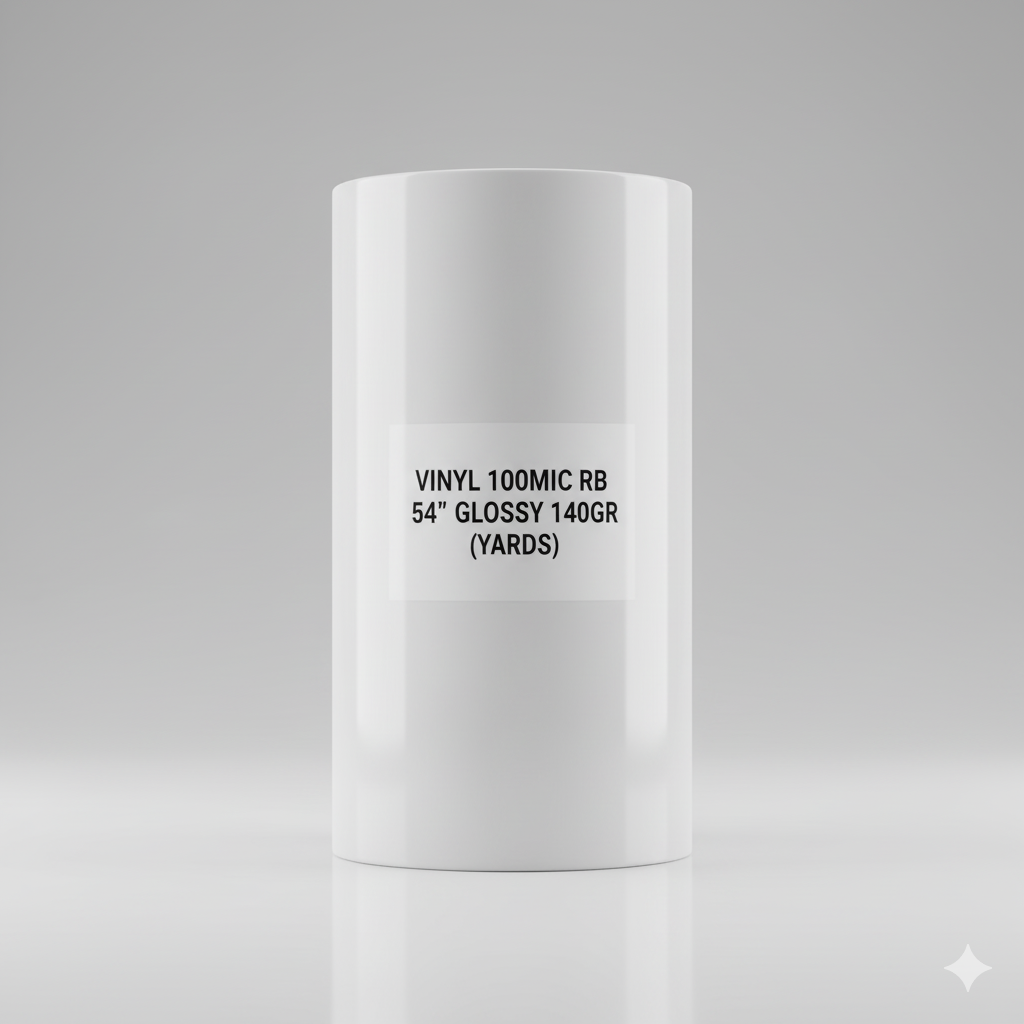 (FX) VINYL 80 MIC RG 54" GLOSS 120GR (Rollo)