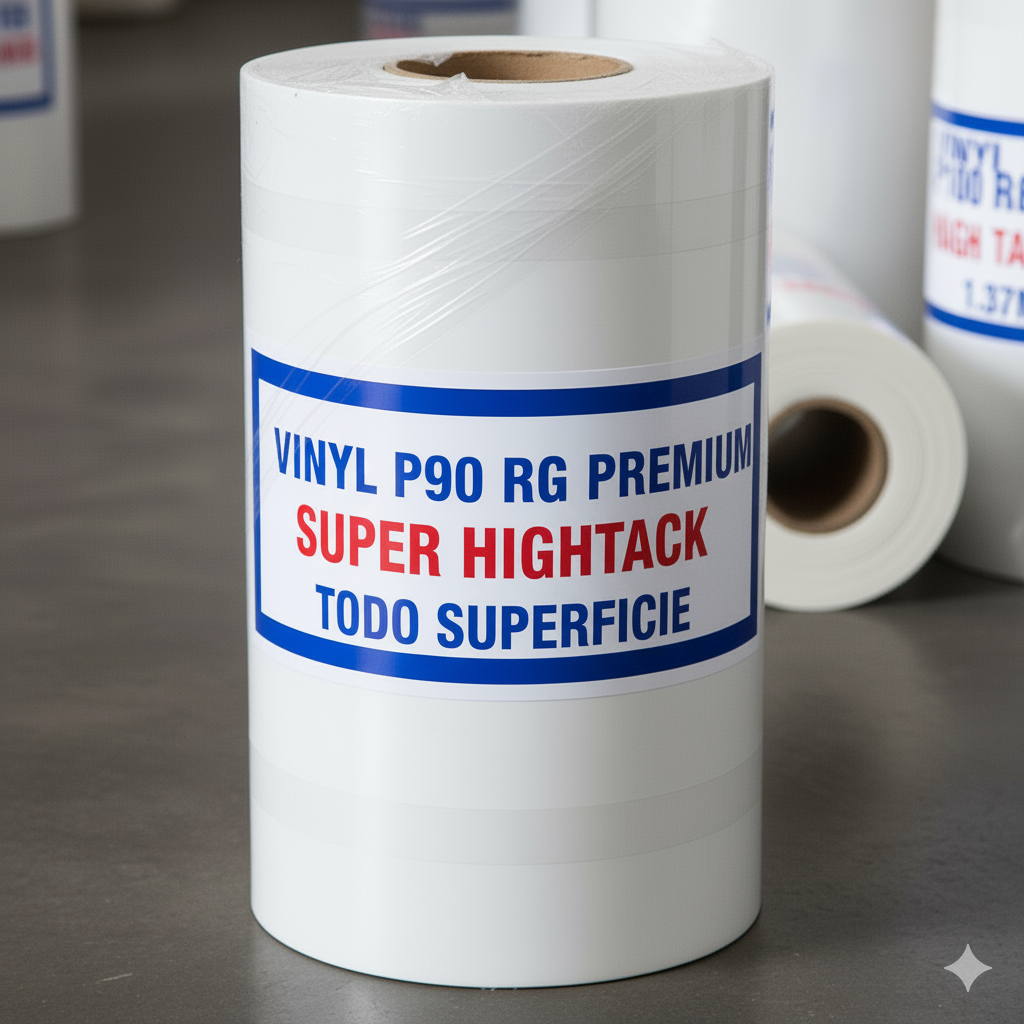 (FX) VINYL P90 RG PREMIUM 3-4 AÑOS SUPER HIGHTACK TODO SUPERFICIA 1.37M X 50M (Rollo)