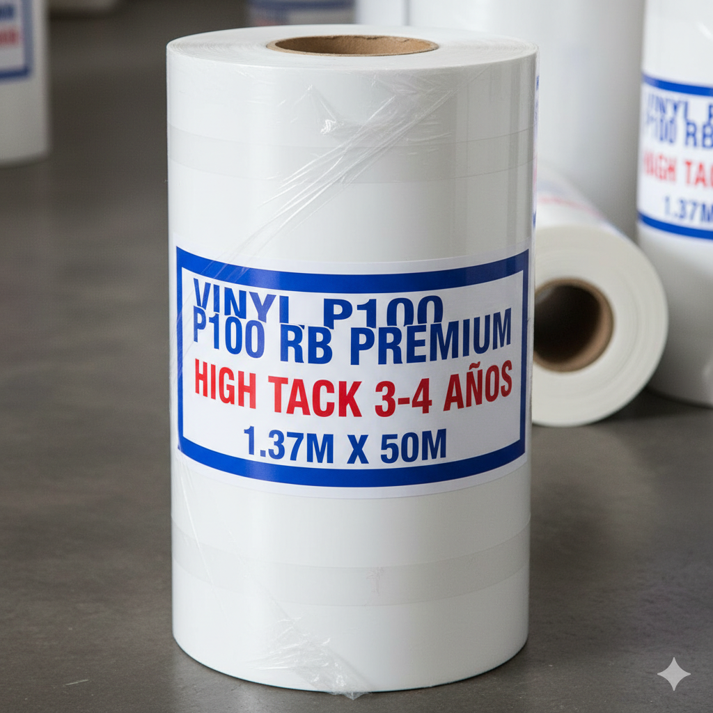 [INN0263] (FX) VINYL P100 RB PREMIUM HIGH TACK 3-4 AÑOS 1.37M X 50M (Rollo)