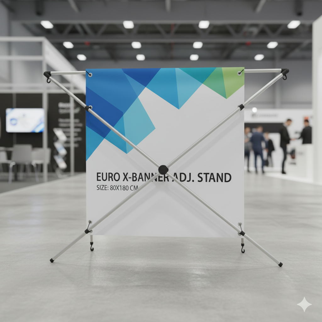 (FX) EURO X BANNER ADJ STAND 80X180