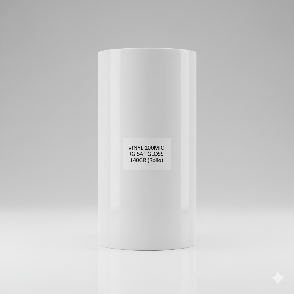 (FX) VINYL 100MIC RG 54" GLOSS 140GR (Rollo)