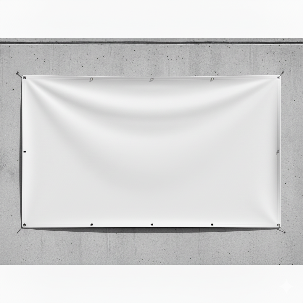 [INN0399] (SP)BANNER B/BLANCO 54'' GLOSS 10OZ (54G10) (Yardas)