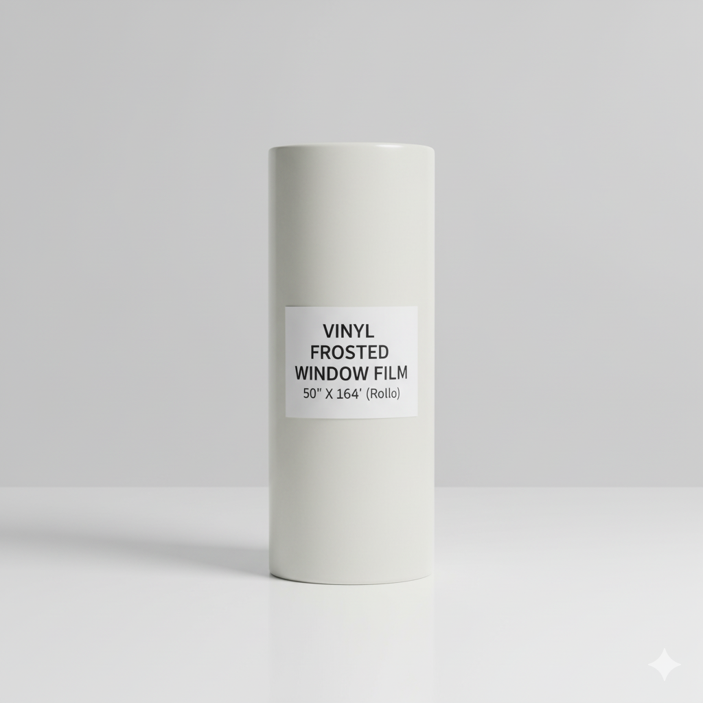 (FX) VINYL FROSTED WINDOW FILM 50" X 164' (Yardas)