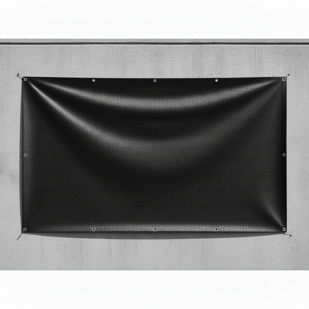 (MT)BANNER B/NEGRO DE 54'' GLOSSY 13OZ (Rollo) 