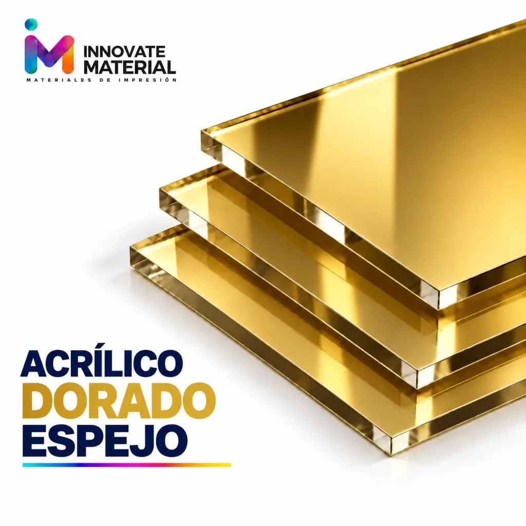 [INN0549] ACRILICO DORADO ESPEJO 3MM