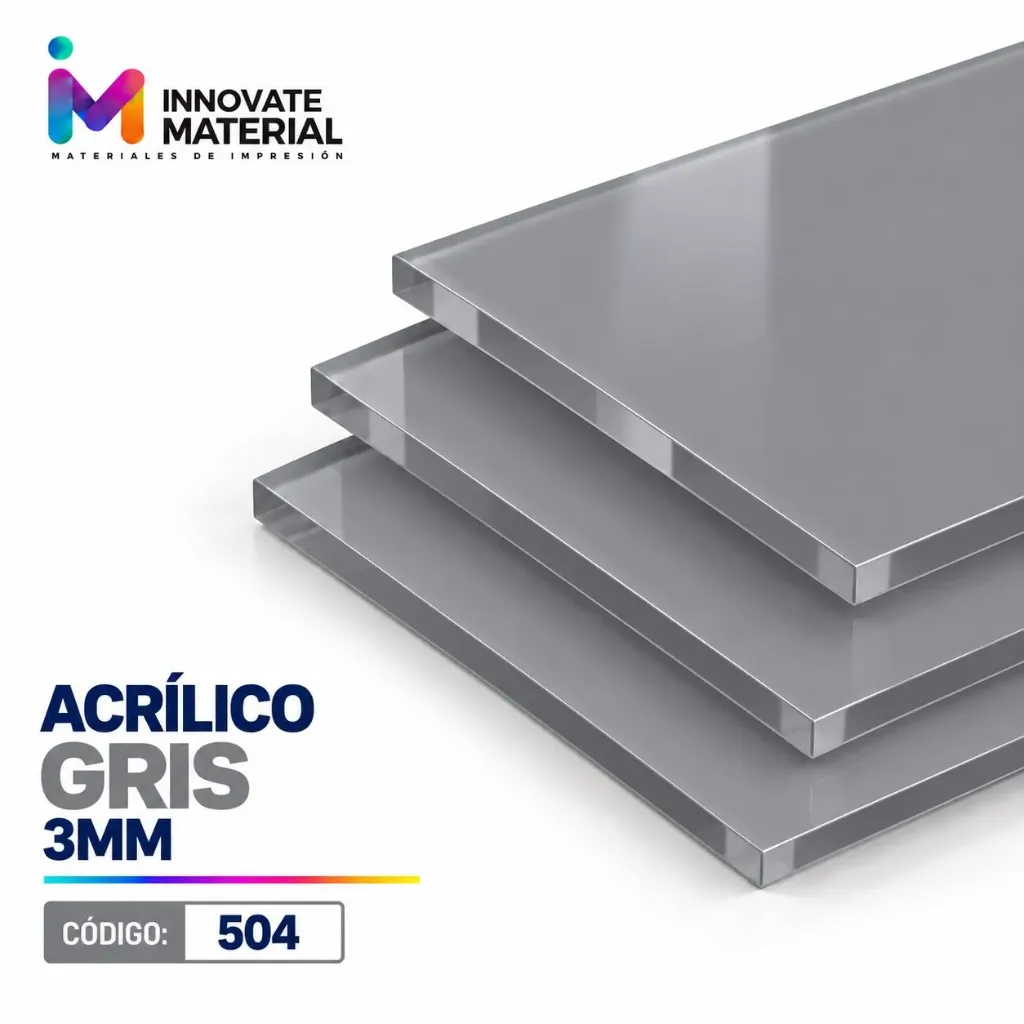 [INN0552] (CC6303)ACRILICO GRIS #504 (3MM)