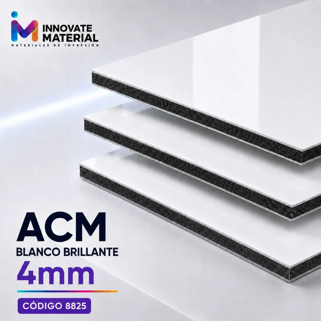 ACM BLANCO BRILLANTE 4MM #8825