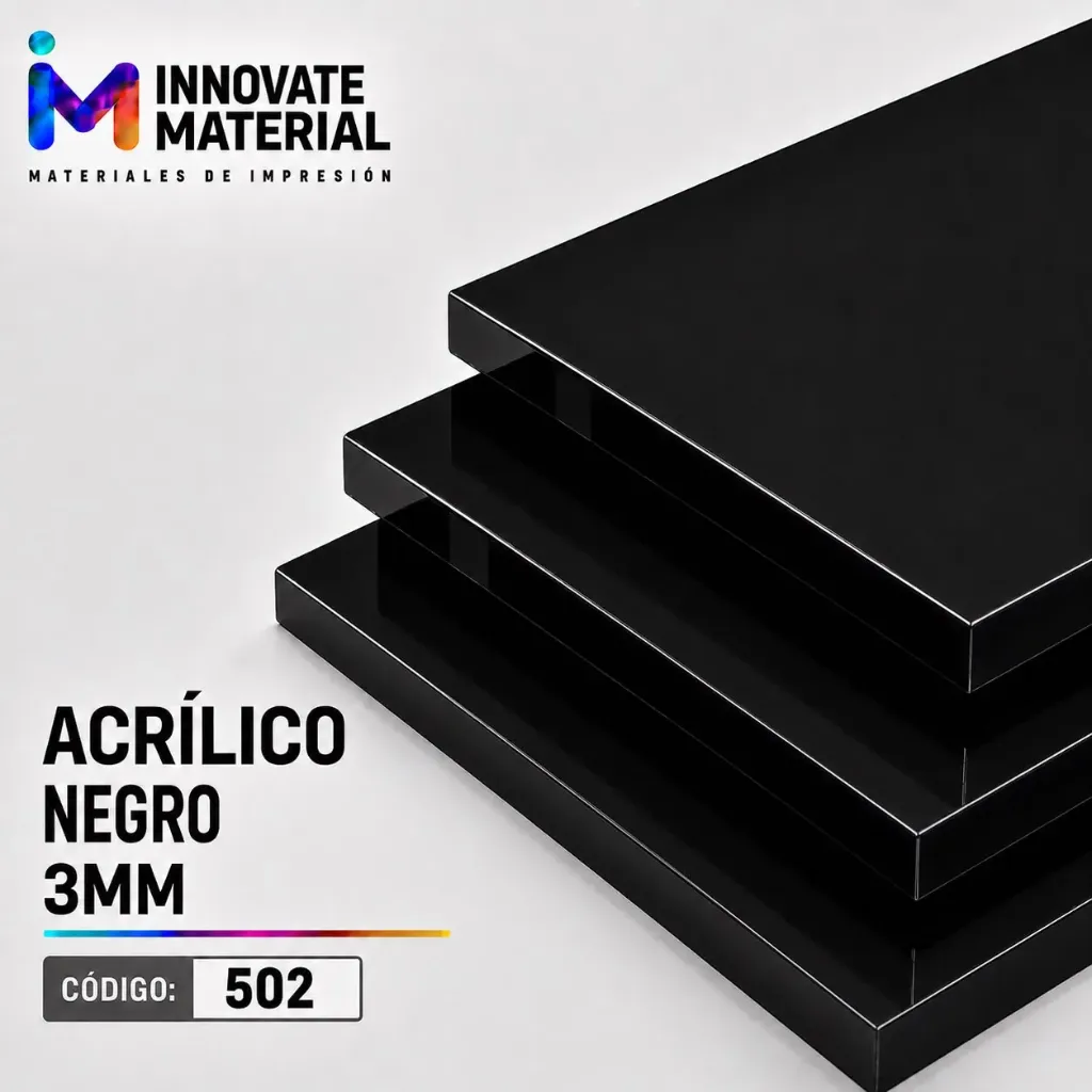 ACRILICO NEGRO 3MM #502