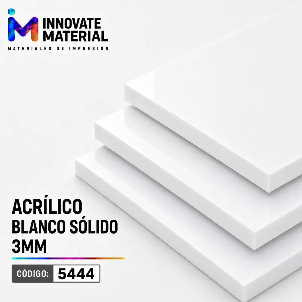 ACRILICO BLANCO SOLIDO 3MM #5444