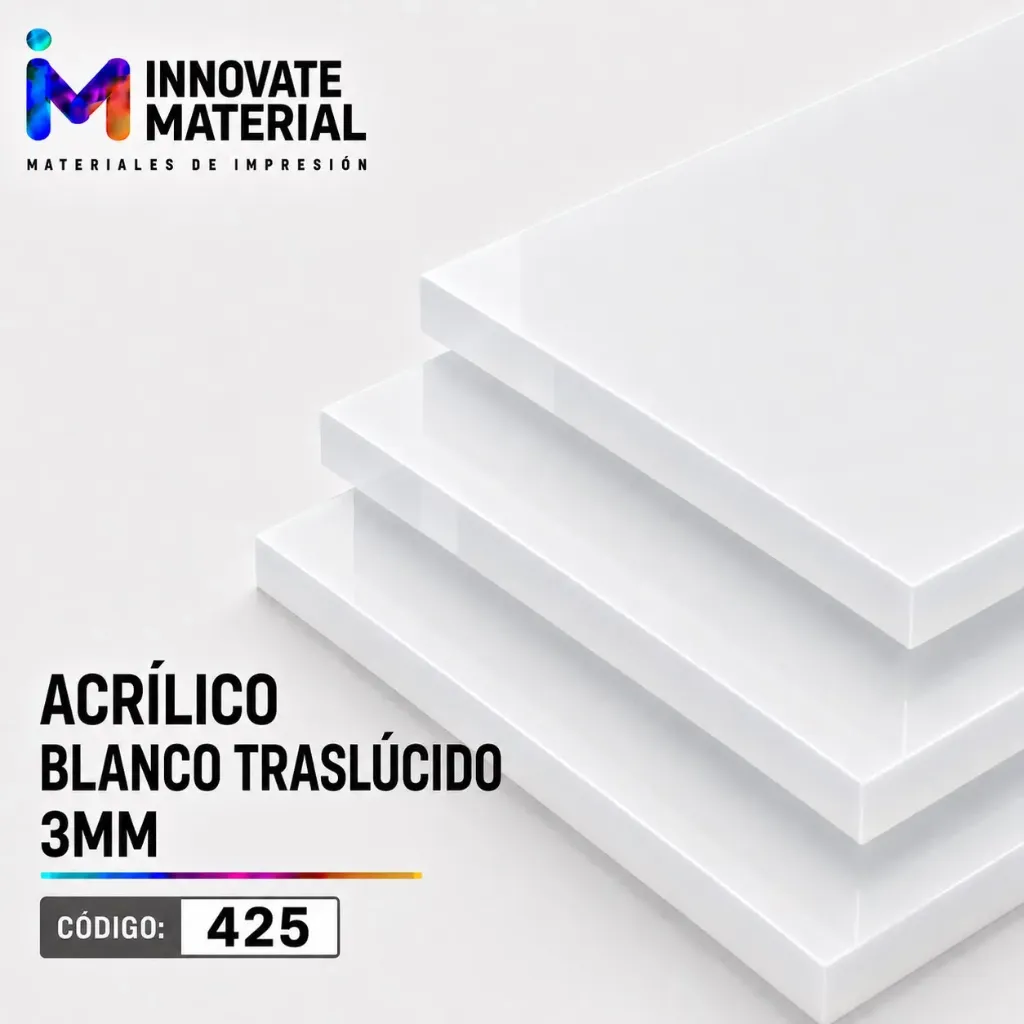 ACRILICO BLANCO TRASLUCIDO 3MM #425