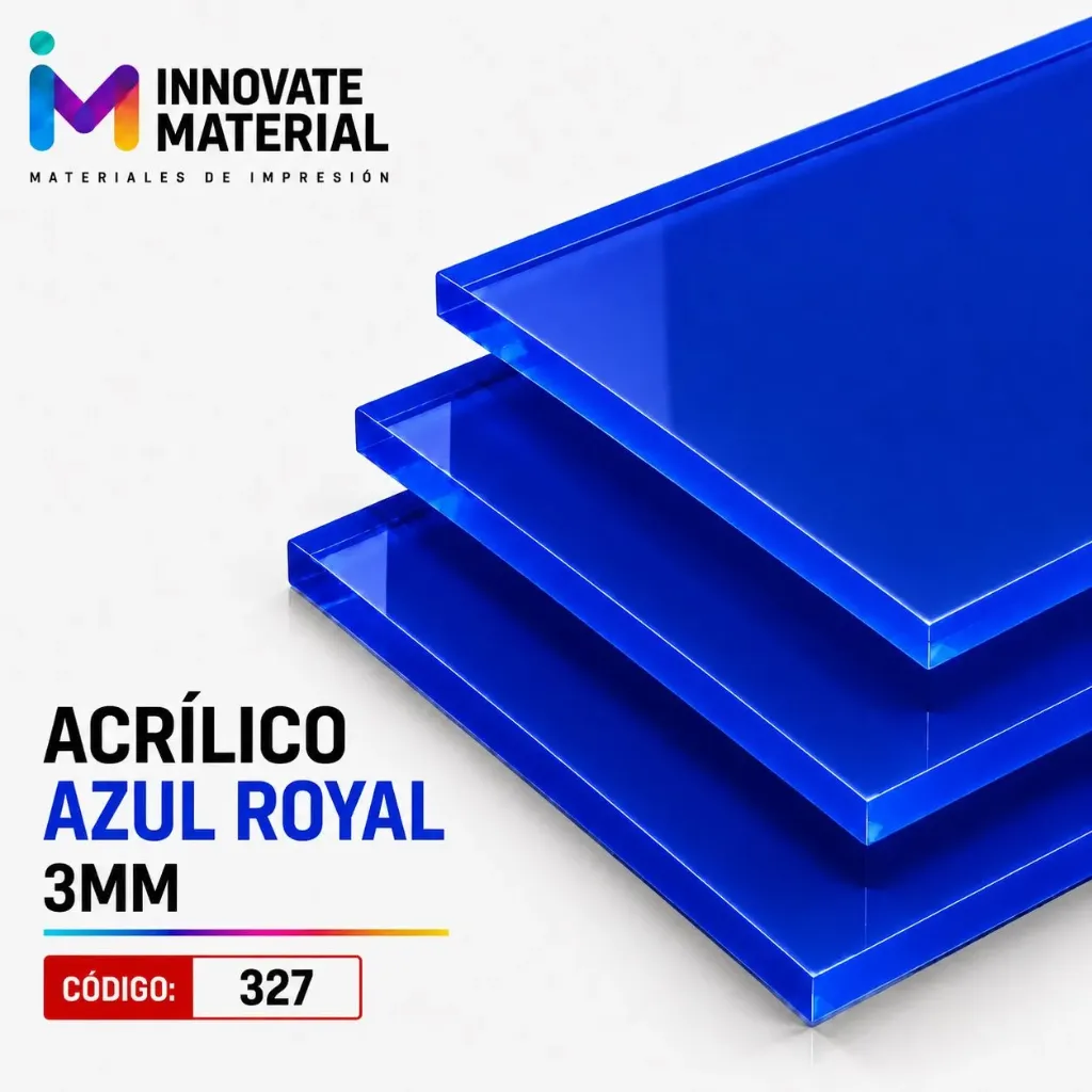 ACRILICO AZUL ROYAL 3MM #327