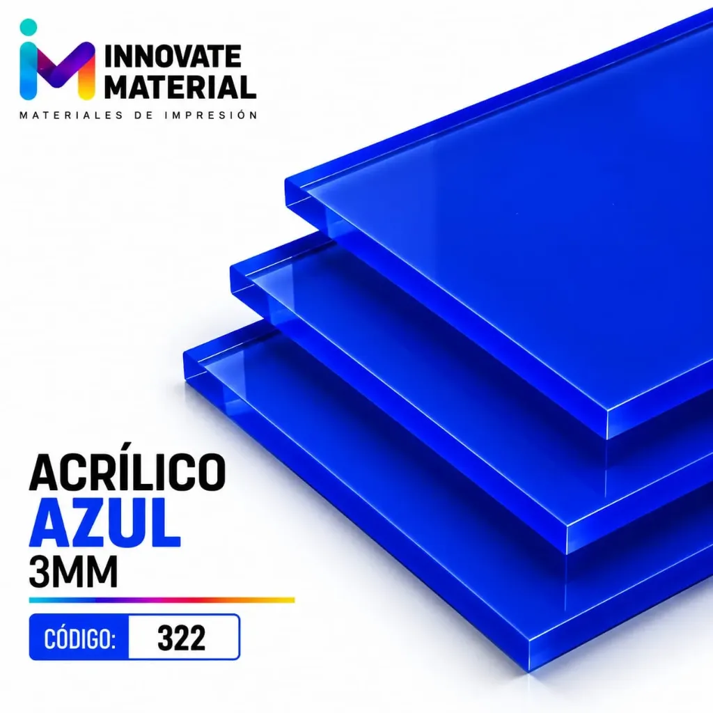 ACRILICO AZUL 3MM #322