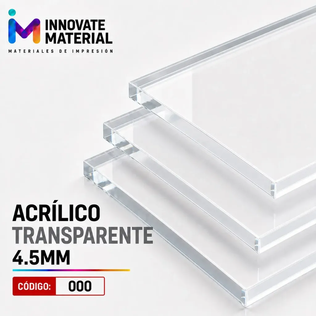 ACRILICO TRANSPARENT 4.5MM #000