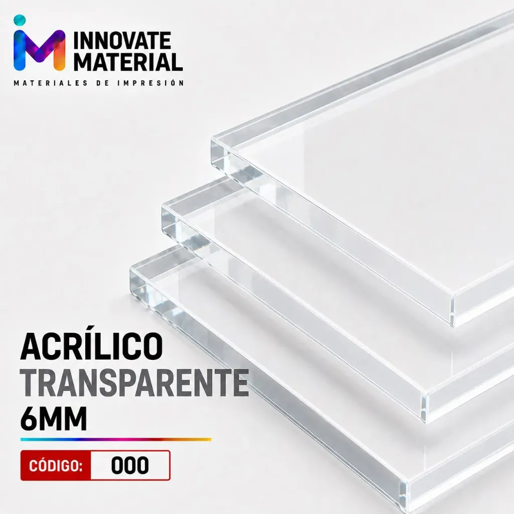 ACRILICO TRANSPARENT 6MM #000