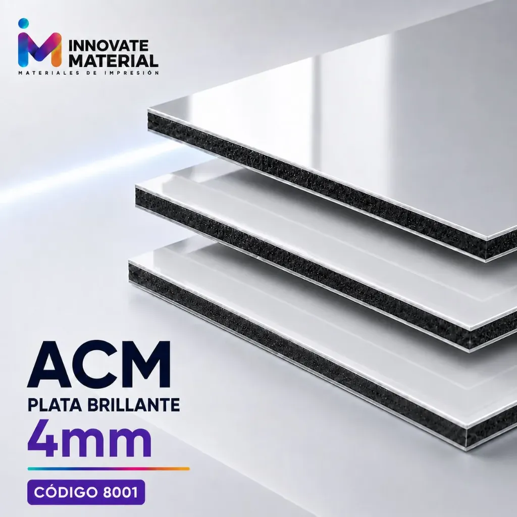 ACM PLATA BRILLANTE 4MM #8001