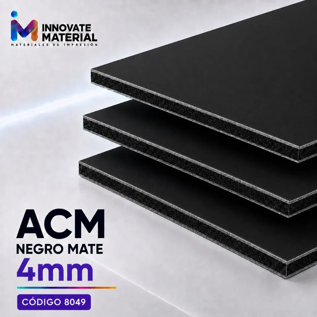 ACM NEGRO MATE 4MM #8049
