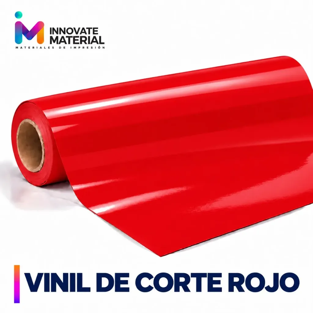 VINIL DE CORTE ROJO ULTRA BRILLO 24" (YARDAS)