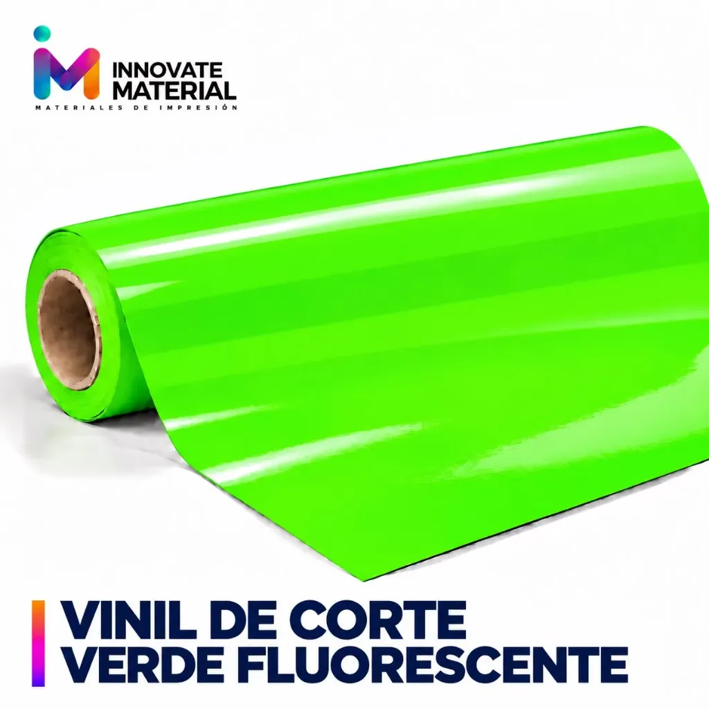 VINIL DE CORTE FLUORESCENTE VERDE 24'' YARDA