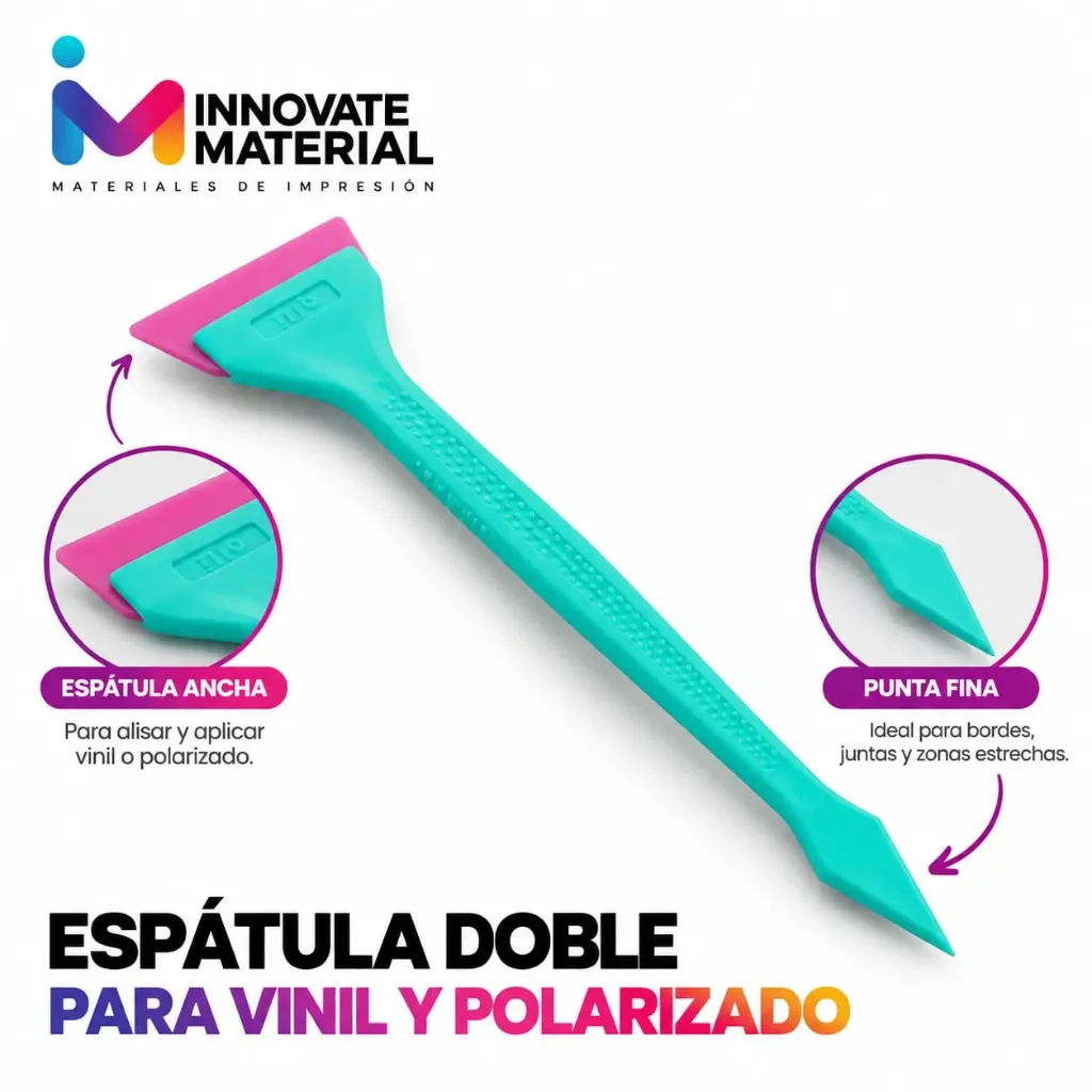 ESPATULA DOBLE PARA VINIL Y POLARIZADO