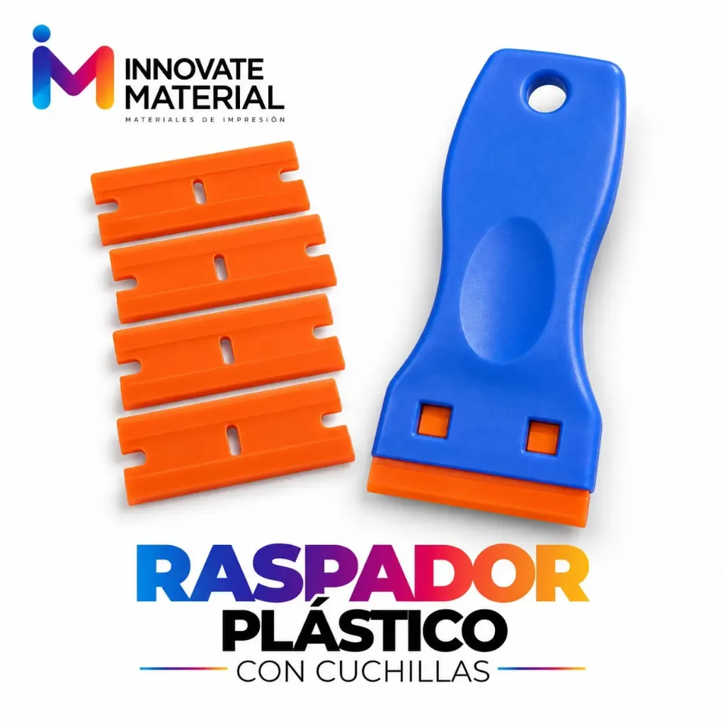 RASPADOR PLASTICO CON CUCHILLAS