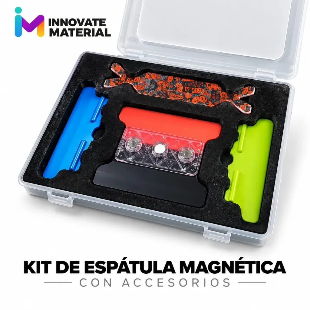 KIT DE ESPATULA MAGNETICA CON ACCESORIOS