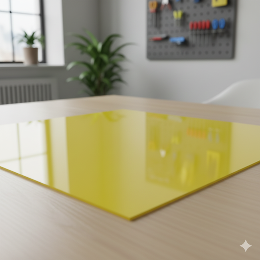 [INN0004] (SP)ACRILICO AMARILLO DE 3MM 4X8 (A-235)