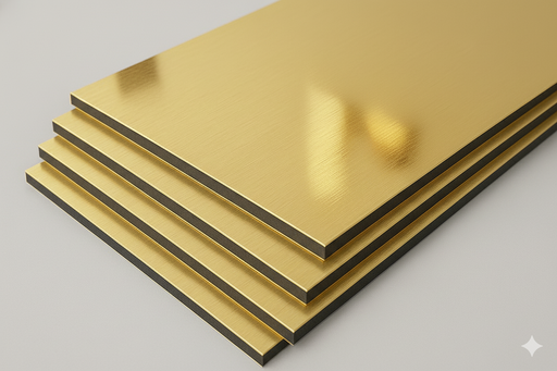 [INN0020] (SP) ACM DORADO ESPEJO DE 3MM (8822)