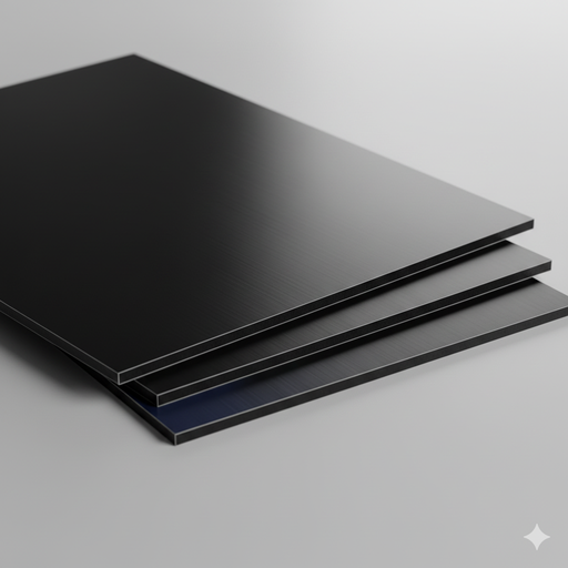 [INN0024] (SP) ACM NEGRO GLOSSY DE 4MM (8828)