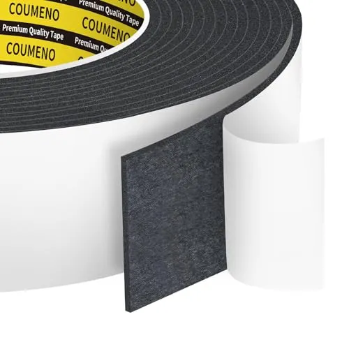 [INN0211] (MU) Cinta adhesiva de espuma negra superpegajosa, doble cara 30mm x 10m