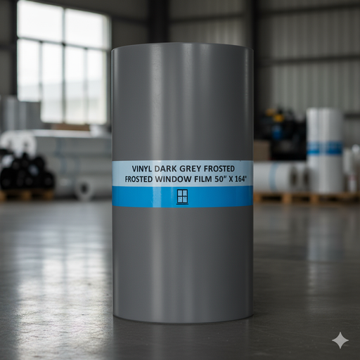 [INN0276] (FX) VINYL GRIS OSCURO FROSTED WINDOW FILM 50" X 164' (Rollo)